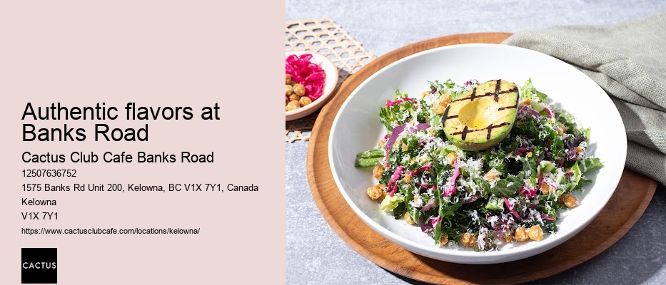 Kelowna restaurant with innovative menu