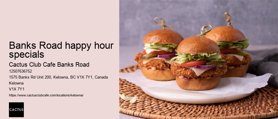 Kelowna restaurant with weekday lunch deals