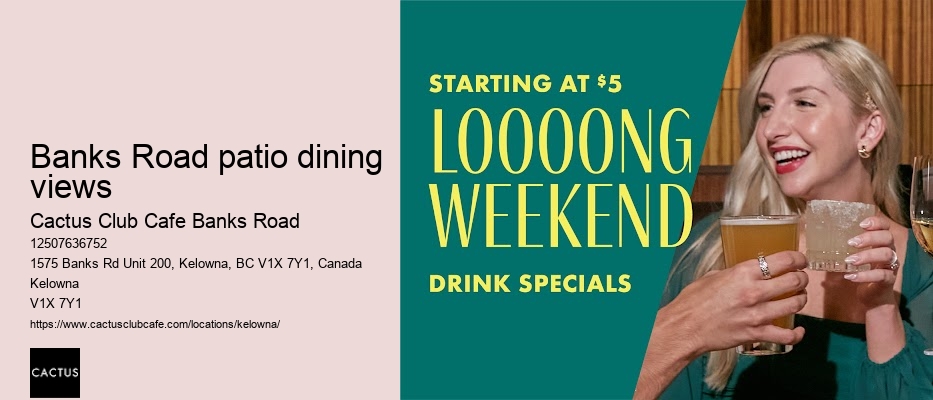 Kelowna restaurant with happy hour drinks