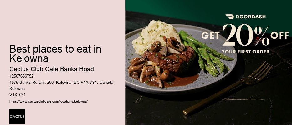 Cactus Club Cafe Banks Road culinary innovation