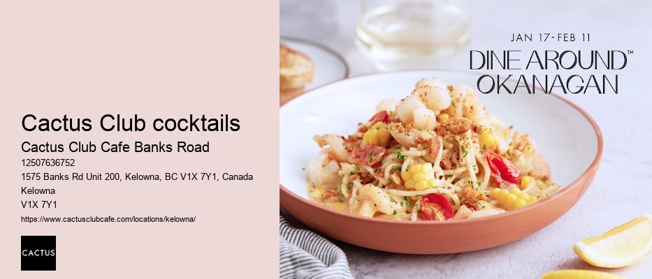 Kelowna restaurant with chef-inspired dishes