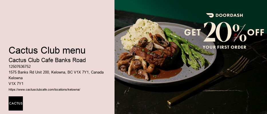 Cactus Club fine dining options