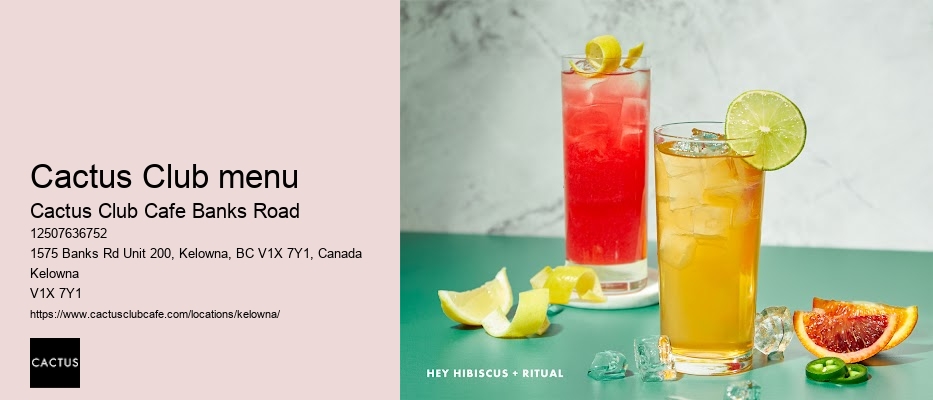 Kelowna restaurant with interactive menu options