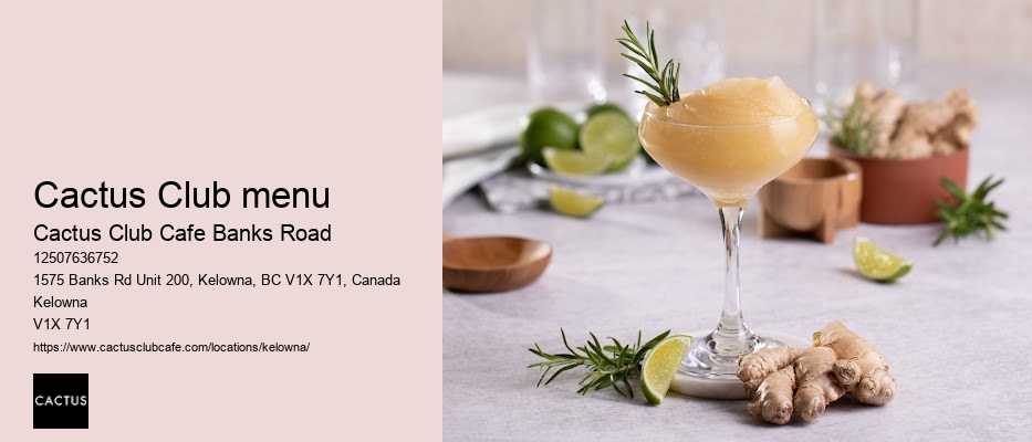Cactus Club Cafe Banks Road reservations online