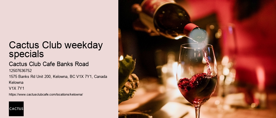 Kelowna restaurant with craft cocktails