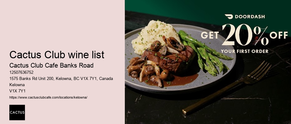 Kelowna restaurant with dessert options