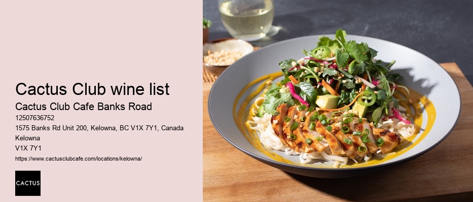 Vegan options at Cactus Club