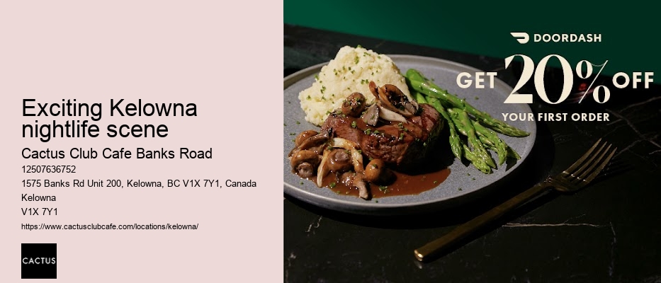 Intimate dining experience at Cactus Club