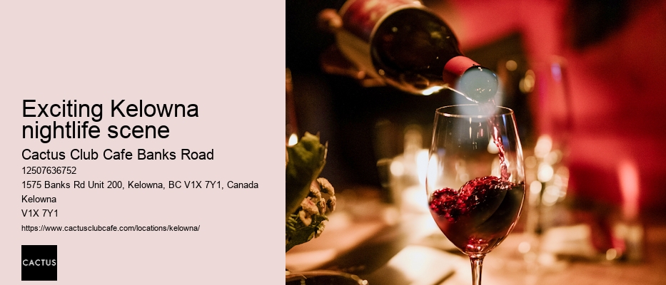 Kelowna restaurant with premium dining