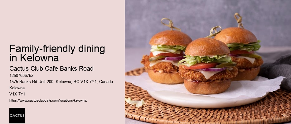 Kelowna restaurant with reservation availability