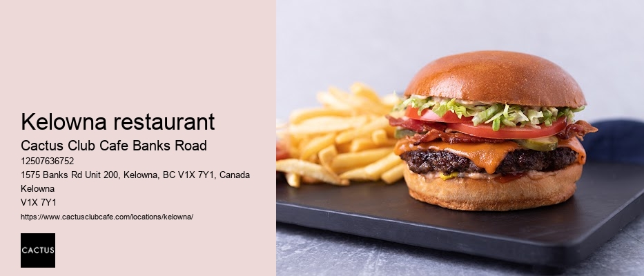 Banks Road chef's specialties