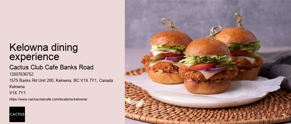 Kelowna restaurant with farm-fresh produce
