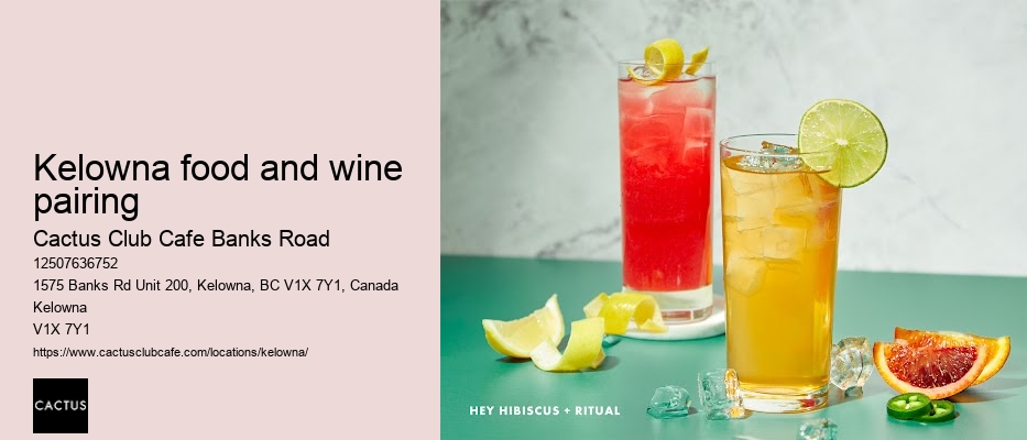 Cactus Club craft cocktail menu