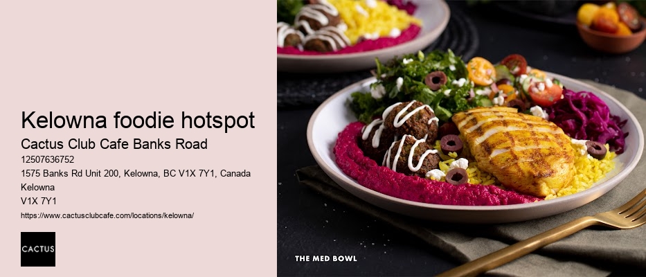 Kelowna restaurant with chef's recommendations