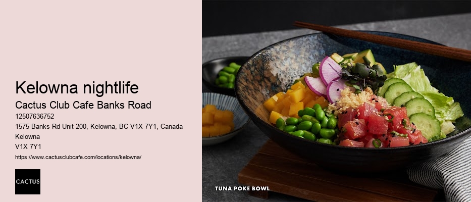 Kelowna restaurant with locally sourced ingredients