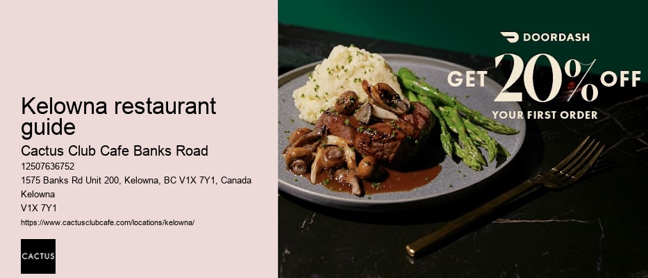 Romantic dinner spots in Kelowna