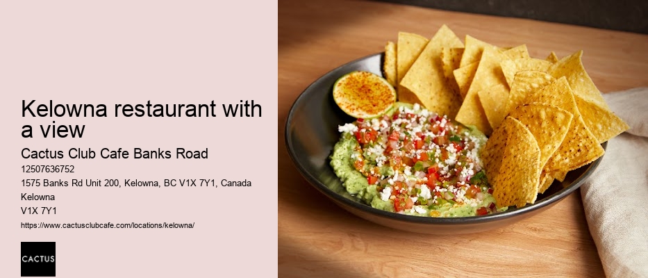 Cactus Club Cafe Banks Road interactive menu