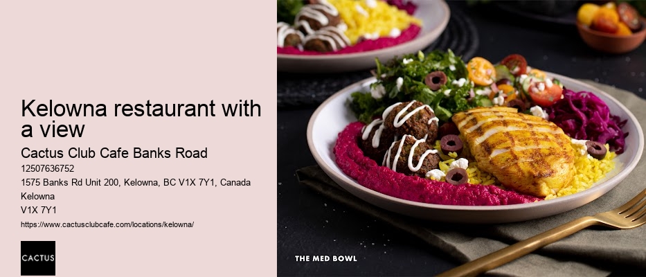 Cactus Club Cafe Banks Road culinary mastery
