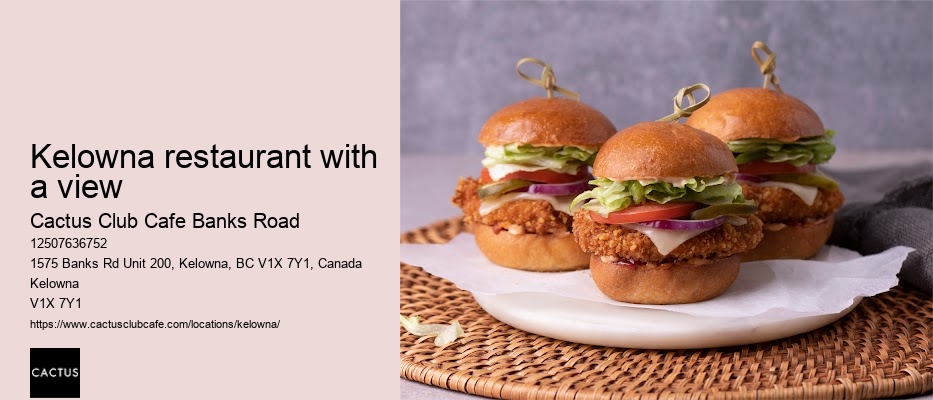 Kelowna restaurant with farm-fresh produce