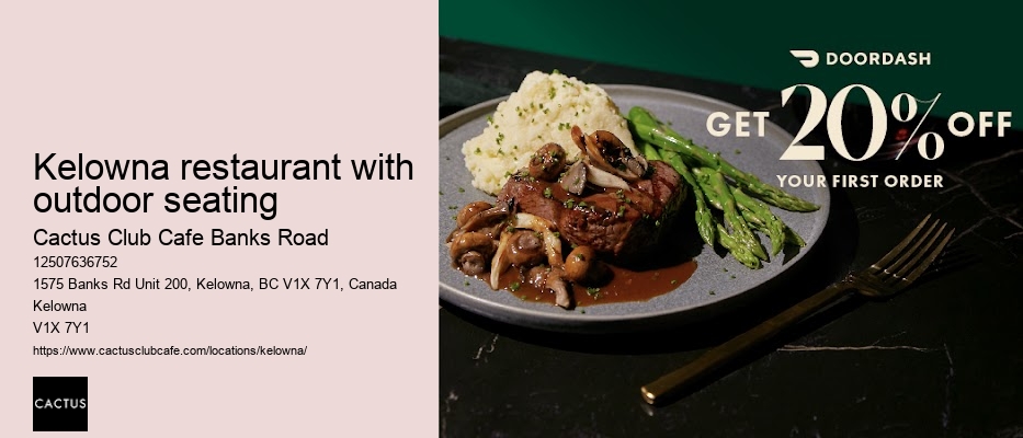 Kelowna restaurant with private dining rooms