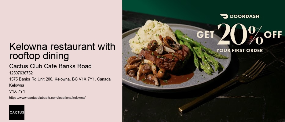 Kelowna restaurant with communal dining options