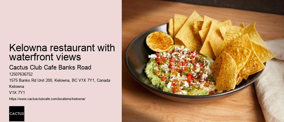 Kelowna restaurant with reservation availability
