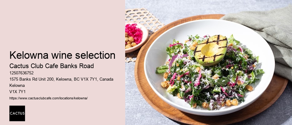 Kelowna restaurant with chef's table experience