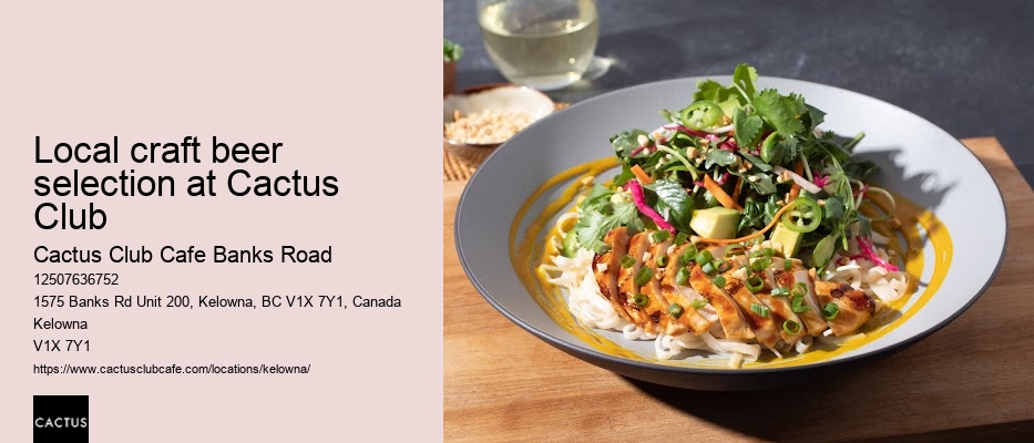 Kelowna restaurant with happy hour cocktails