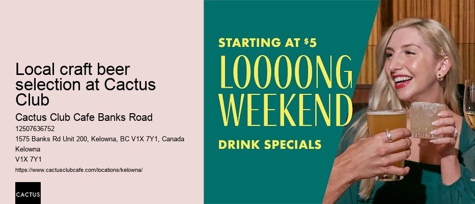 Cactus Club Cafe Banks Road reservation availability