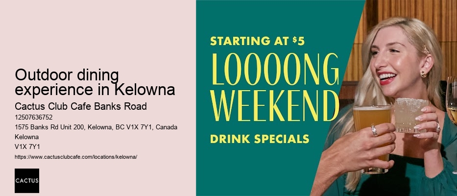 Kelowna restaurant with extensive beer selection