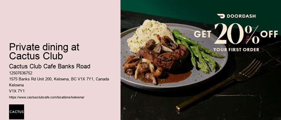 Trendy restaurant Kelowna