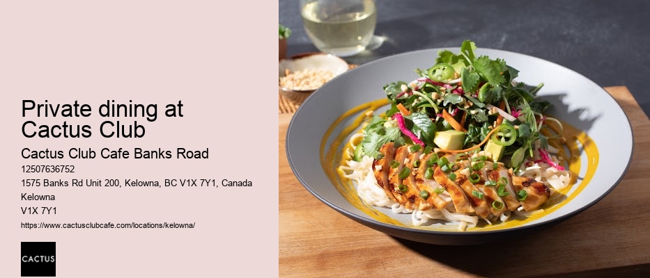 Kelowna restaurant with vibrant atmosphere