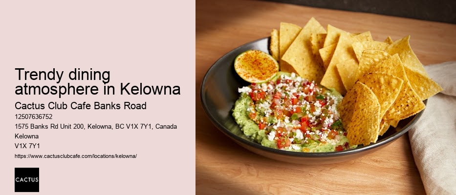 Kelowna restaurant with locally inspired dishes