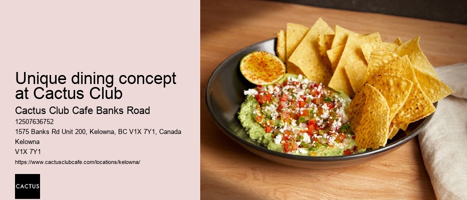 Cactus Club Cafe Banks Road catering