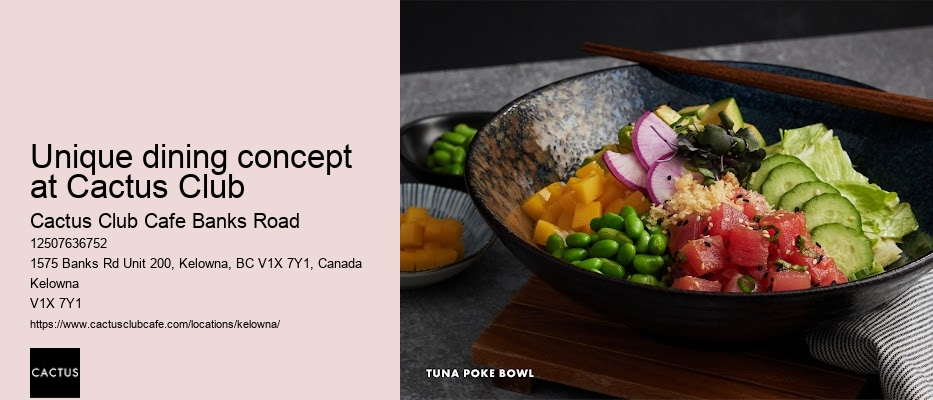 Kelowna restaurant with chef's recommendations